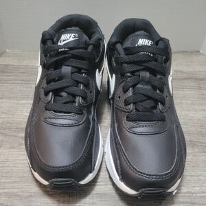 Nike Air Max 90 Black White Shoes Size 2Y